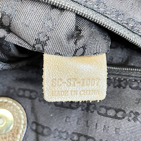 CELINE Stripe Stitch Tote Leather Bag Purse - Picture 16 of 16